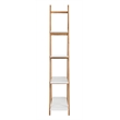 Pemberly Row Modern / Contemporary Abacus Ladder Bookshelf Modern Oak and White