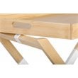 Pemberly Row Modern / Contemporary Folding Tray Table Modern Oak and White