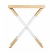 Pemberly Row Modern / Contemporary Folding Tray Table Modern Oak and White