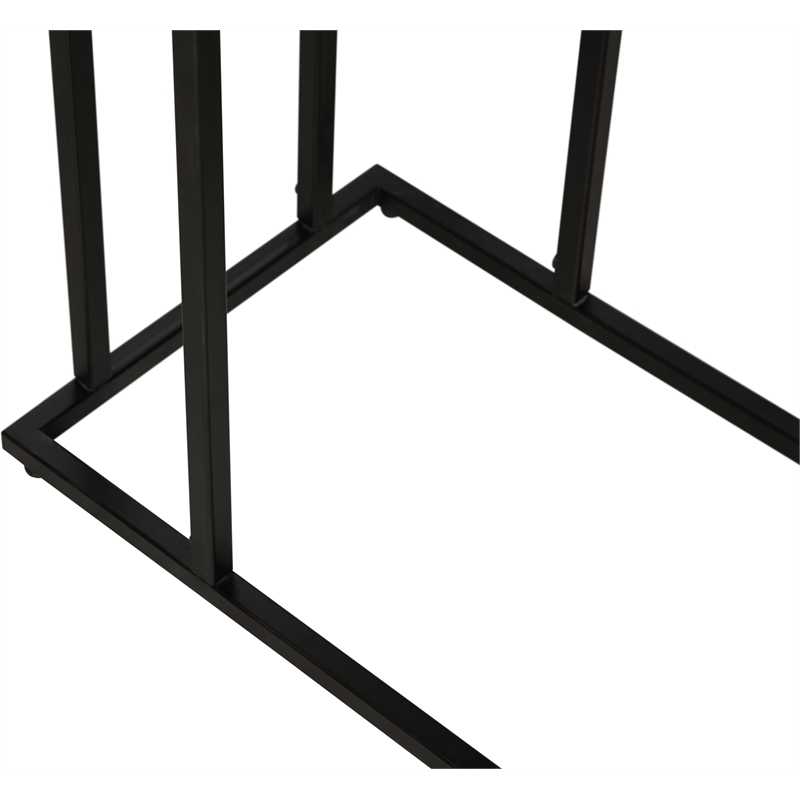 Pemberly Row Harton Rustic Expandable C Side Table Natural Brown