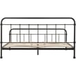 Pemberly Row Modern / Contemporary Renaud Parisian Metal King Bed Frame in Black