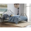 Pemberly Row Modern / Contemporary Astrid Queen Size Bed Black and Brass