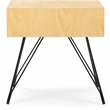 Pemberly Row Modern / Contemporary Newell Side Table Natural