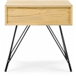 Pemberly Row Modern / Contemporary Newell Side Table Natural