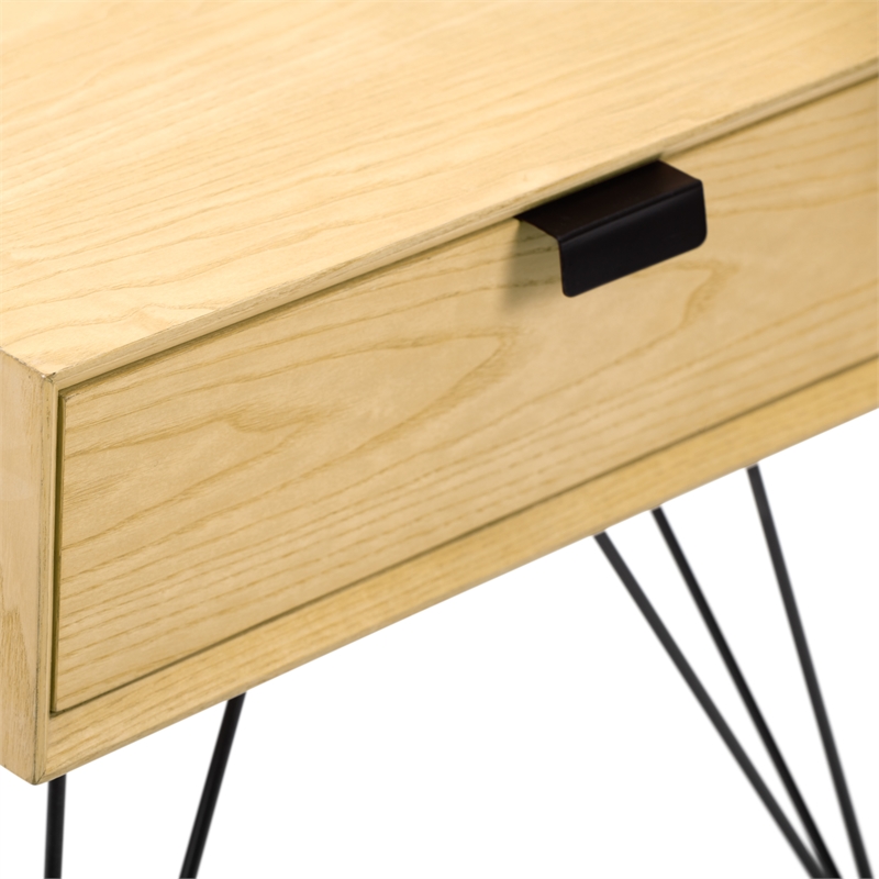 Pemberly Row Modern / Contemporary Newell Side Table Natural