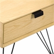 Pemberly Row Modern / Contemporary Newell Side Table Natural