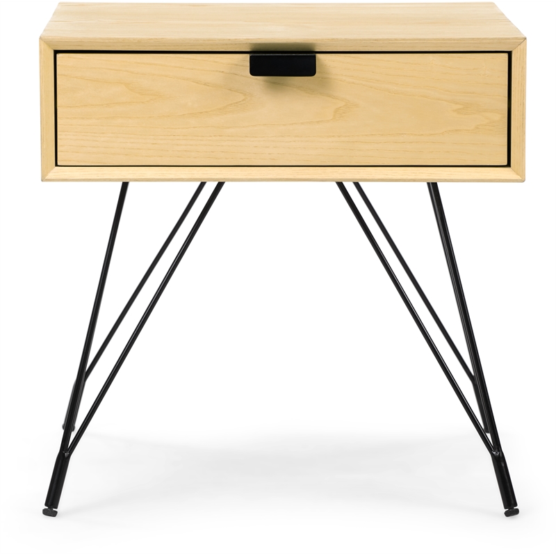 Pemberly Row Modern / Contemporary Newell Side Table Natural