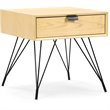 Pemberly Row Modern / Contemporary Newell Side Table Natural