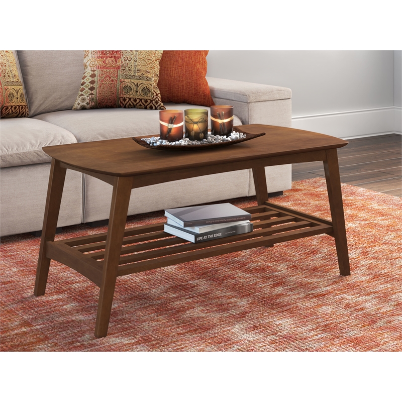 Pemberly Row Modern / Contemporary Gaines Coffee Table Brown