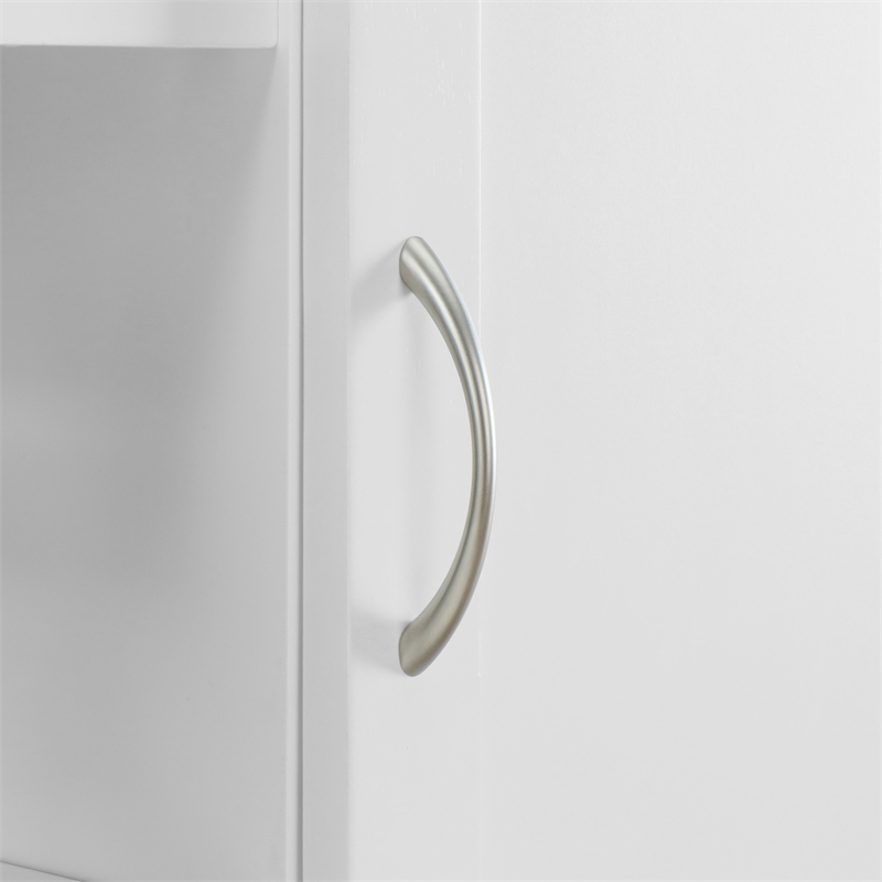 Pemberly Row Modern / Contemporary Denver Kitchen Cart White