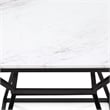 Pemberly Row Modern / Contemporary Audrey Tall Black Marble Side Table