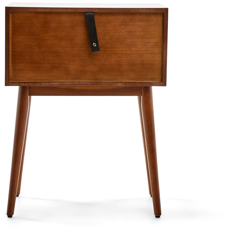 Pemberly Row Modern / Contemporary Calvin Side Table in Brown