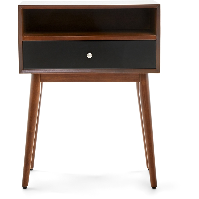 Pemberly Row Modern / Contemporary Calvin Side Table in Brown