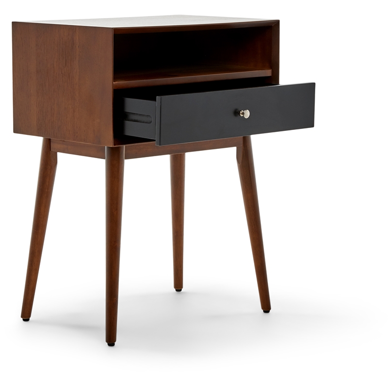 Pemberly Row Modern / Contemporary Calvin Side Table in Brown