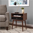 Pemberly Row Modern / Contemporary Calvin Side Table in Brown