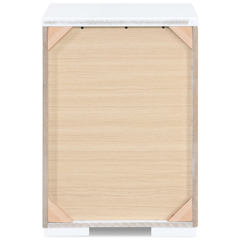 Pemberly Row Modern / Contemporary Belmont 3 Drawer Nightstand White