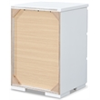 Pemberly Row Modern / Contemporary Belmont 3 Drawer Nightstand White