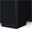 Pemberly Row Modern / Contemporary 2 Drawer Nightstand Black