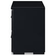 Pemberly Row Modern / Contemporary 2 Drawer Nightstand Black