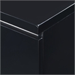 Pemberly Row Modern / Contemporary 2 Drawer Nightstand Black