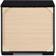 Pemberly Row Modern / Contemporary 2 Drawer Nightstand Black