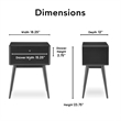 Pemberly Row Modern / Contemporary Stephanie Side Table - French Black
