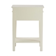 Pemberly Row Modern / Contemporary Westport 1 Drawer End Table Vintage Cream