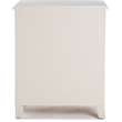 Pemberly Row Charleston End Table Nightstand with Drawers Cream White Gray