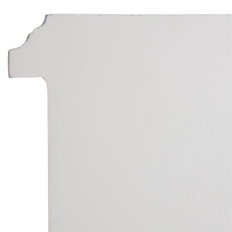 Pemberly Row Charleston End Table Nightstand with Drawers Cream White Gray