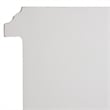 Pemberly Row Charleston End Table Nightstand with Drawers Cream White Gray