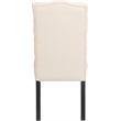Pemberly Row Modern / Contemporary Provence Tufted Dining Chair Set of 2 Beige