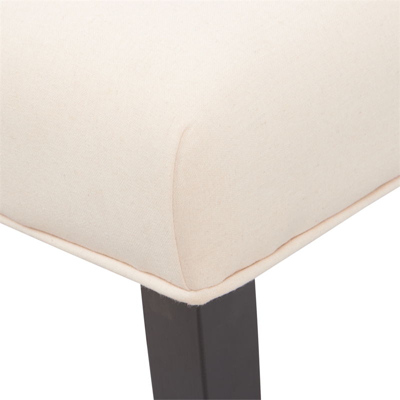 Pemberly Row Modern / Contemporary Provence Tufted Dining Chair Set of 2 Beige
