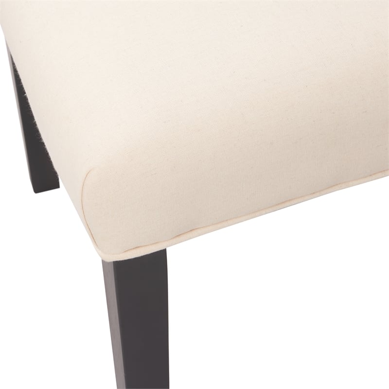 Pemberly Row Modern / Contemporary Provence Tufted Dining Chair Set of 2 Beige