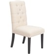 Pemberly Row Modern / Contemporary Provence Tufted Dining Chair Set of 2 Beige