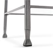 Pemberly Row Modern / Contemporary Maddox Glass and Metal Coffee Table Silver