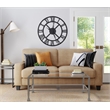 Pemberly Row Modern / Contemporary Maddox Glass and Metal Coffee Table Silver