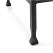 Pemberly Row Modern / Contemporary Maddox Glass and Metal Coffee Table Black