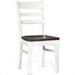 Pemberly Row Farmhouse 4 Piece Wood Breakfast Nook Set in White and Brown