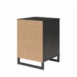 Pemberly Row Modern / Contemporary Nightstand in Black Oak Finish