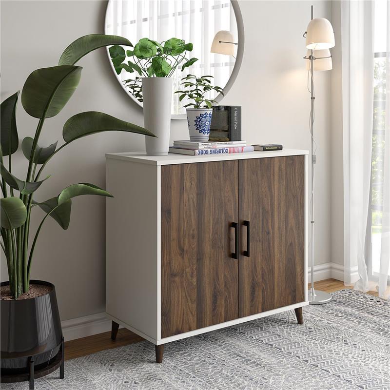 Pemberly Row Modern / Contemporary Modern Accent Cabinet in White