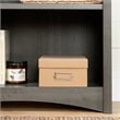 Pemberly Row Modern Four Shelf Bookcase in Gray Maple Finish