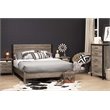 Pemberly Row Modern 2 Drawer Nightstand in Weathered Oak Finish