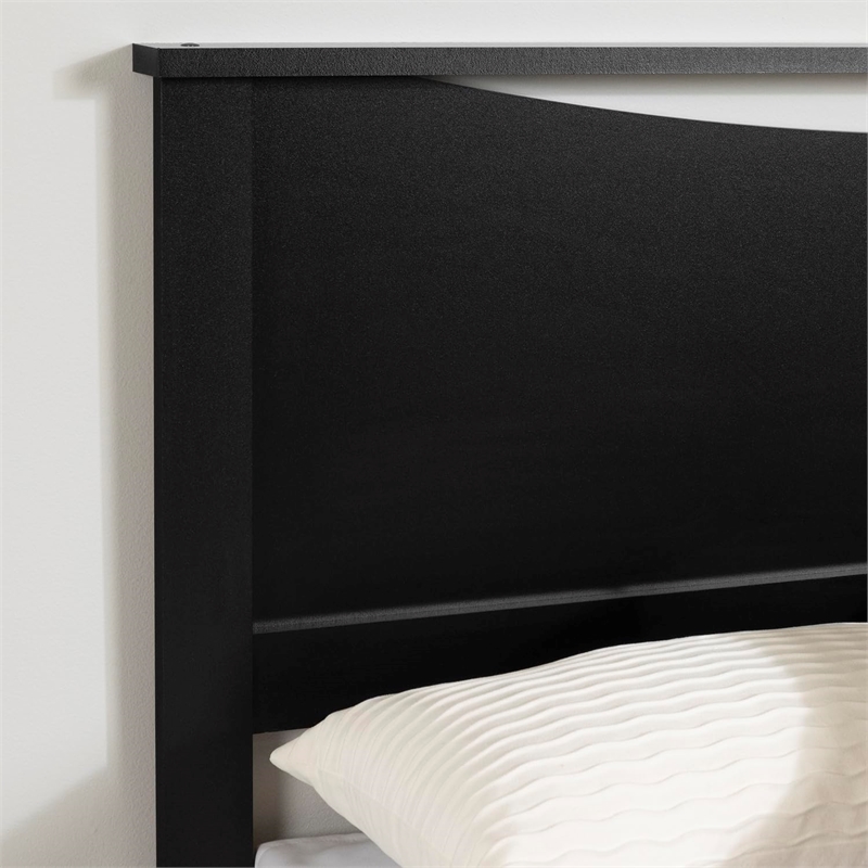 Pemberly Row Contemporary Full / Queen Panel Headboard in Black