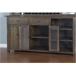Pemberley Row Mahogany Tobacco Leaf Buffet Rectangular Adjustable Shelves 80
