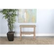 Pemberly Row Marina Oak Beach Pebble Solid Wood and Veneers Side Table