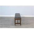 Pemberly Row Modern / Contemporary Tobacco Leaf Dining Bench with Cushion