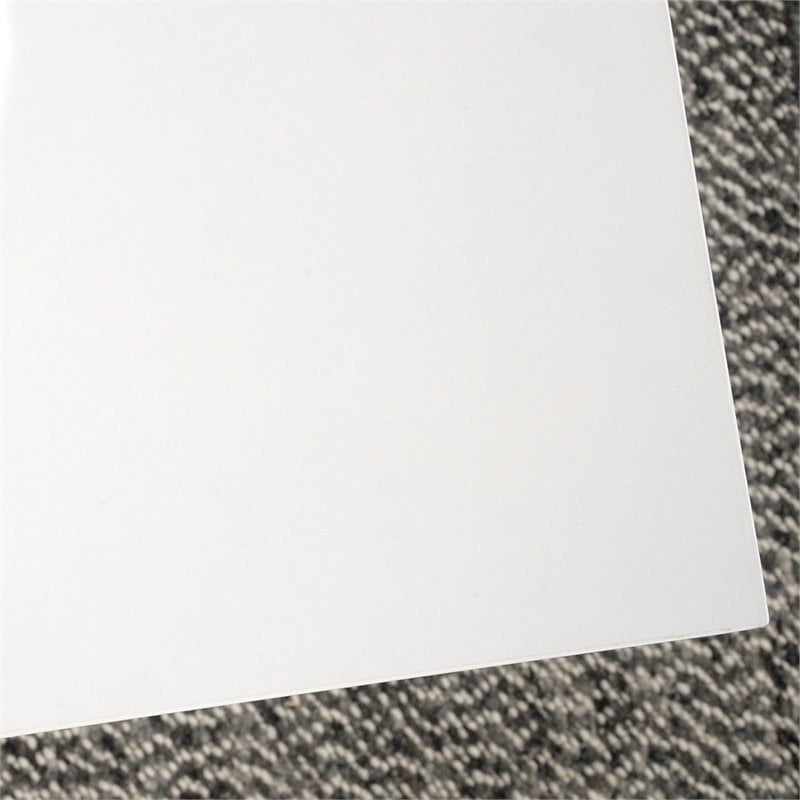 Pemberly Row Traditional 60inches Crafts Table in White Finish