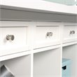 Pemberly Row Traditional 60inches Crafts Table in White Finish