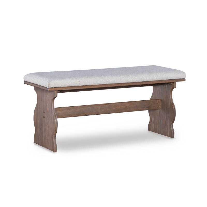 Pemberly Row Transitional Wood Corner Nook Dining Set in Brown