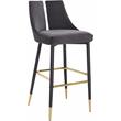 Pemberly Row Modern / Contemporary Gray Velvet Stool (Set of 2)